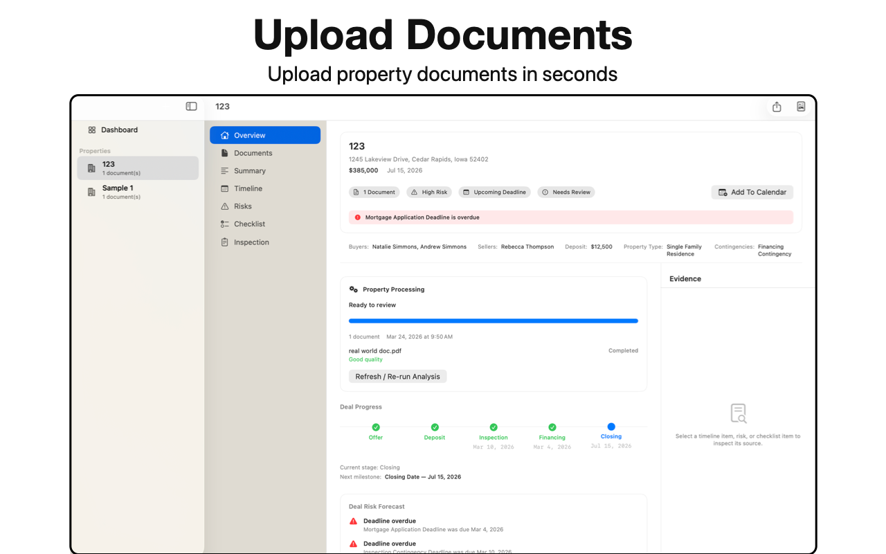 Upload Documents