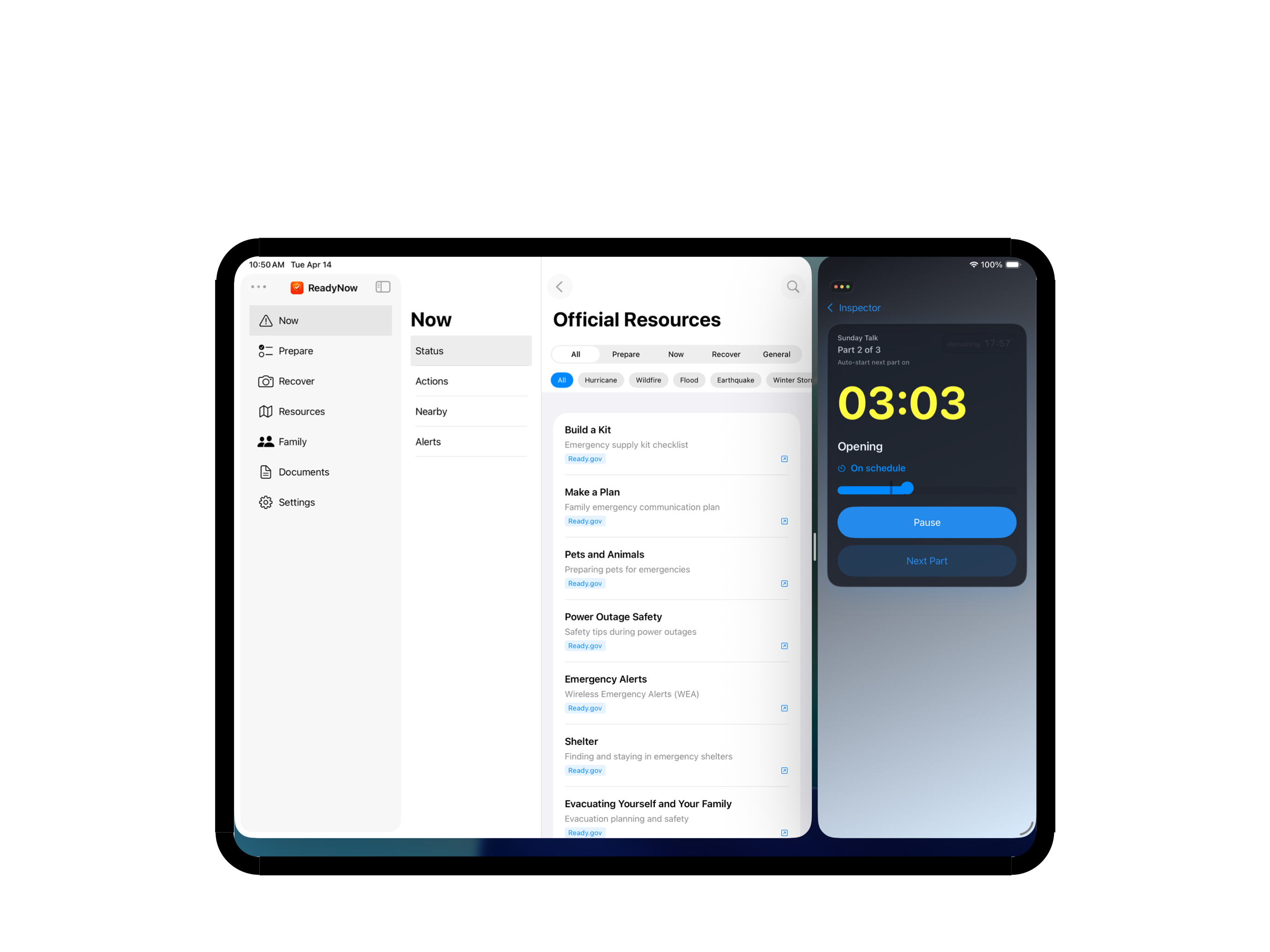 Split Screen with ReadyNow