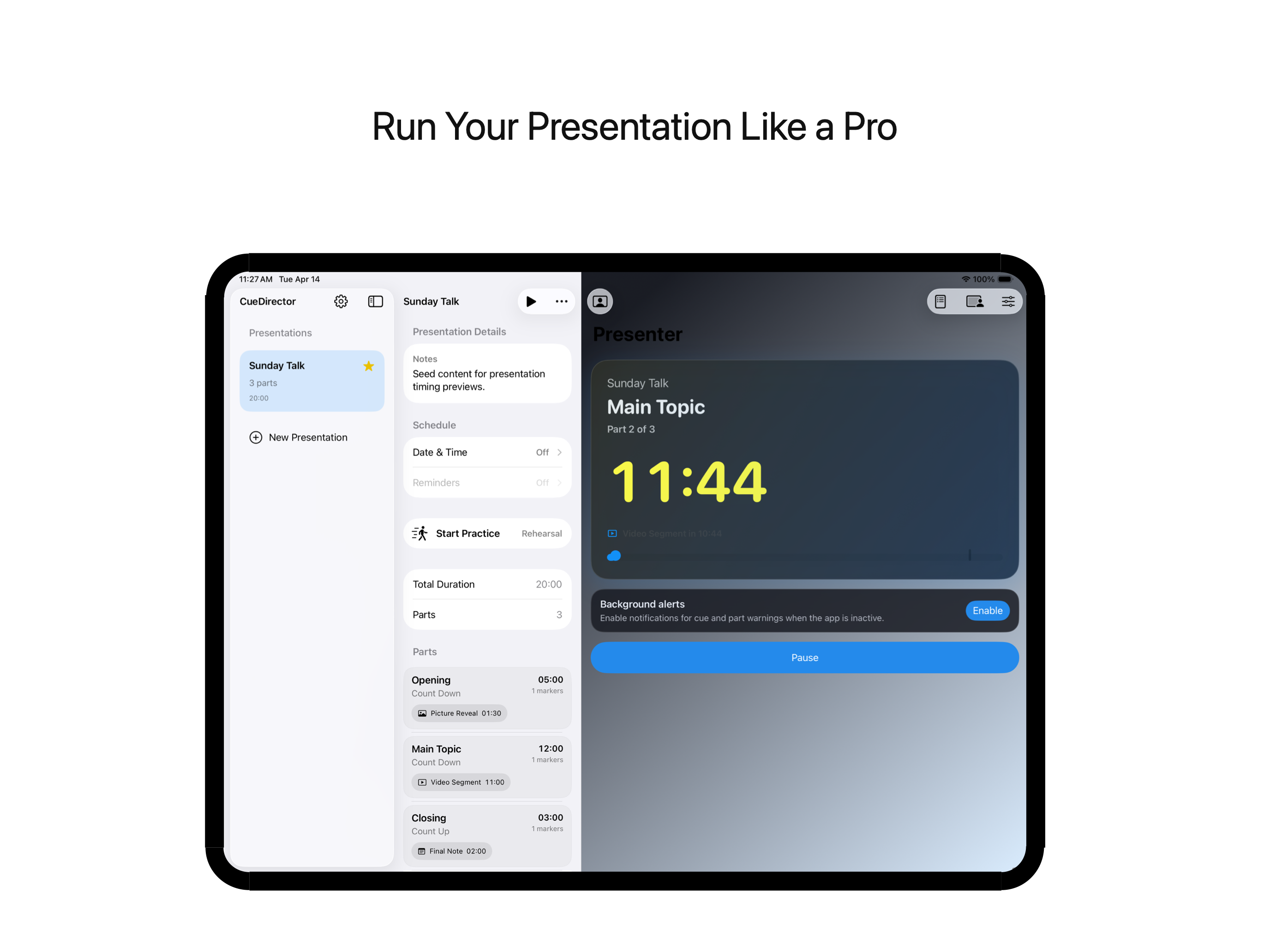 Run Your Presentation Like a Pro